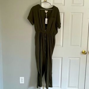 NWT Upwest jumpsuit olive green